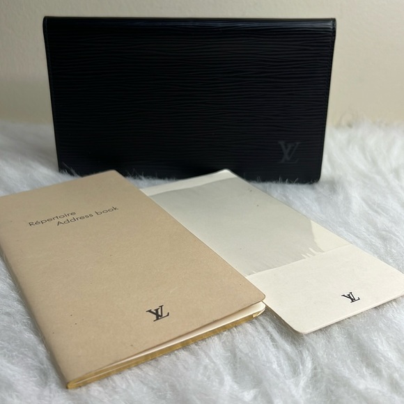Louis Vuitton Black Epi Address Wallet - Picture 1 of 16